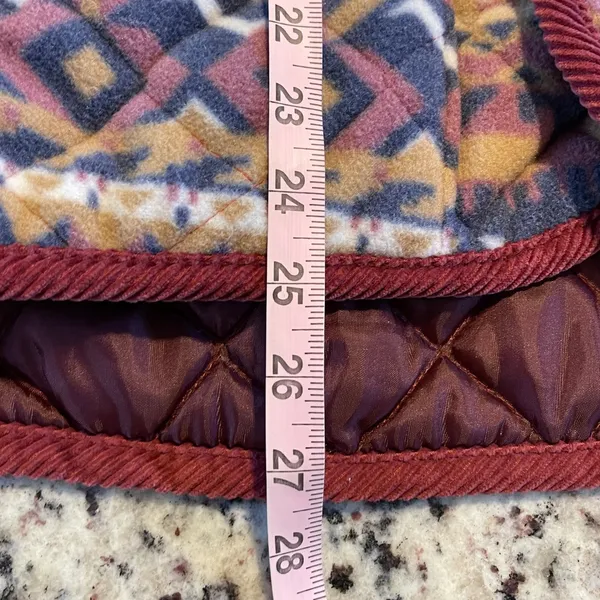MASTER Sportswear Quilted Aztec Fleece Vest‎ Women's Size Medium Made in Italy - Image 7