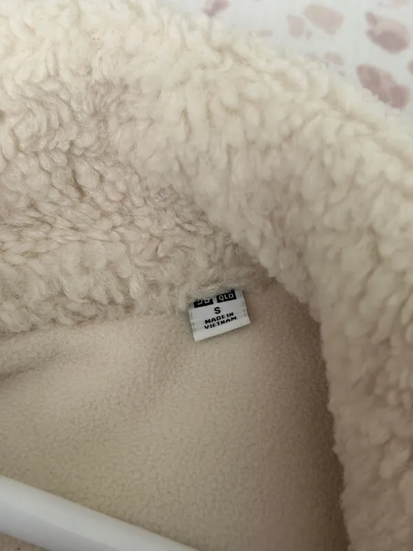 Cream fur jacket long  - Image 6