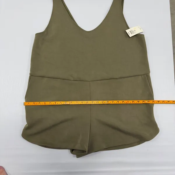 Universal Thread Olive Green Sleeveless V-Neck Romper Size XXL NWT - Image 4