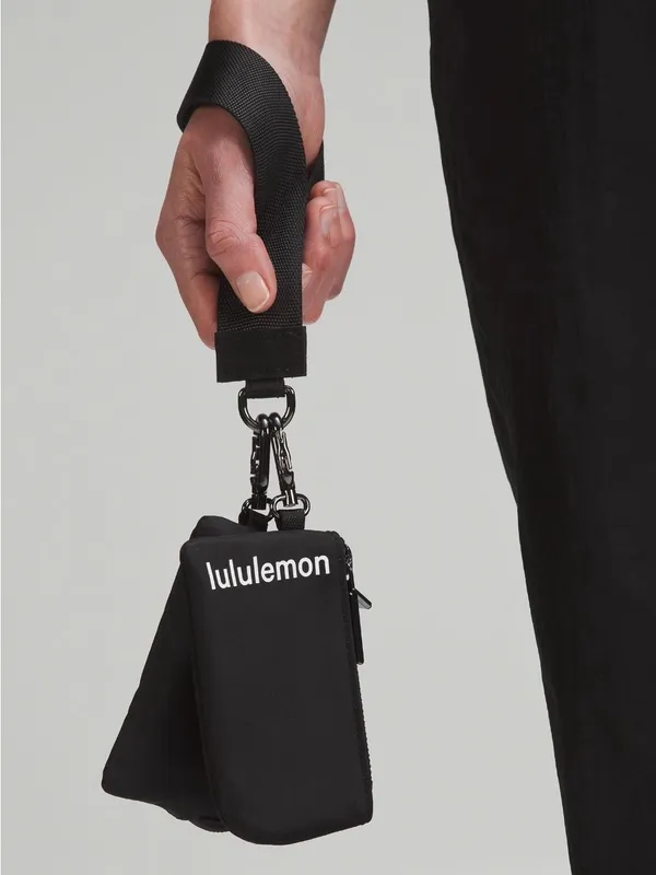 lululemon athletica NWT Dual Pouch Wristlet Strap Key & Accessory Holder Black - Image 2