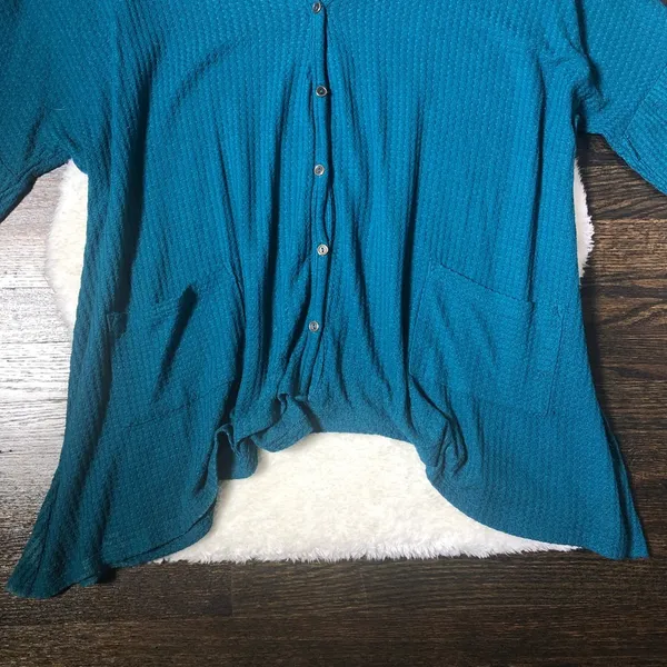 Maurice’s Plus Blue Knit Henley Top - Image 10