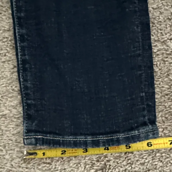 7 For All Mankind Josefina Dark Wash Distressed Women’s Skinny Boyfriend Jeans - Image 12