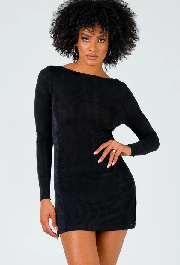 Princess Polly Lioness Montana Mini Dress in Black - Image 8