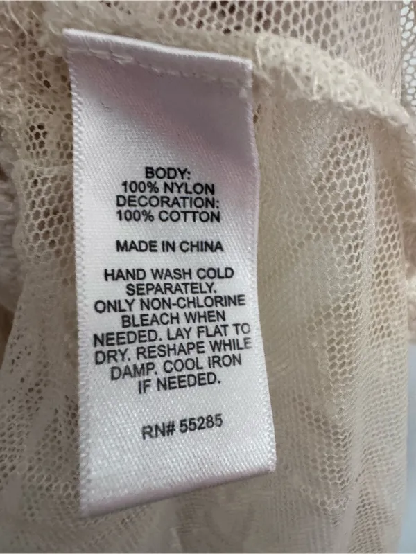 Express Lace Overlay Ivory Tank Top - Image 4