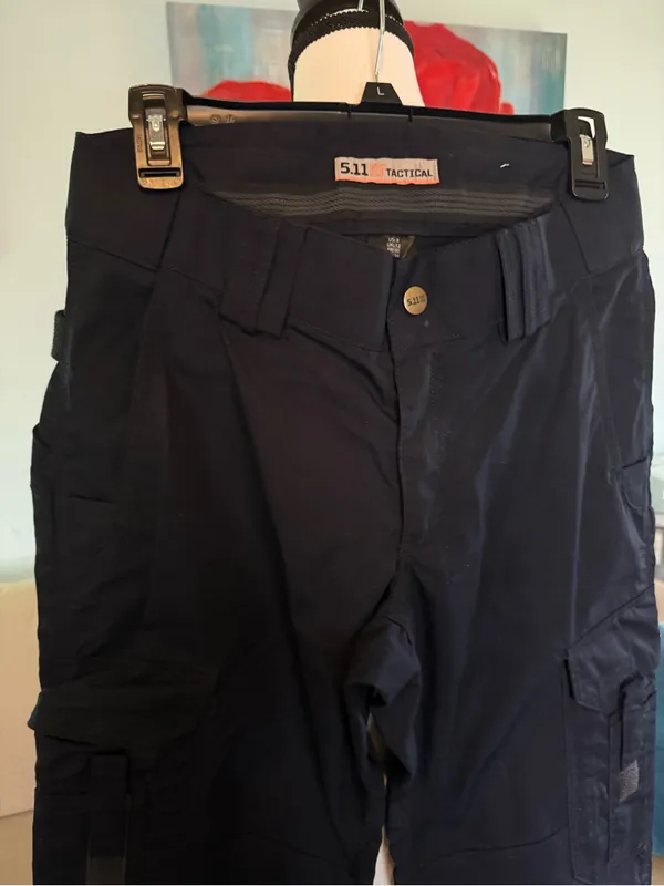 5.11 TACTICAL SERIES Tactical Utility Cargo Pants Navy Womens 8 8T Tall - Image 2