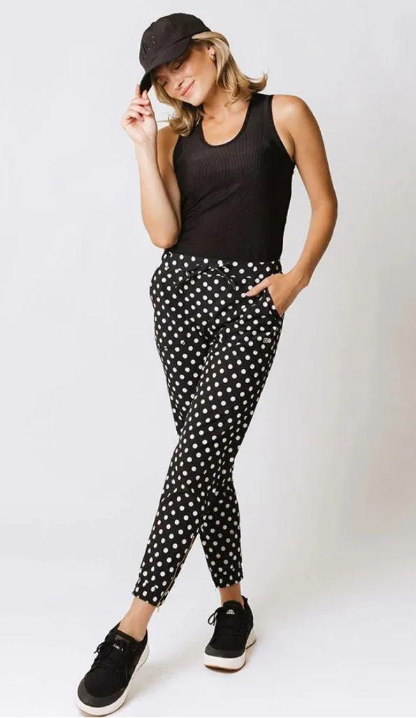 Albion Fit BLACK POLKA DOT JETSETTERS size small NWT - Image 2