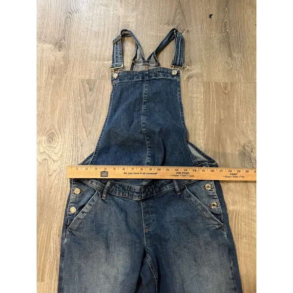 Gap Maternity Stretch Denim Jean Bib Overalls‎ Size S Pockets 27 inch Inseam - Image 6