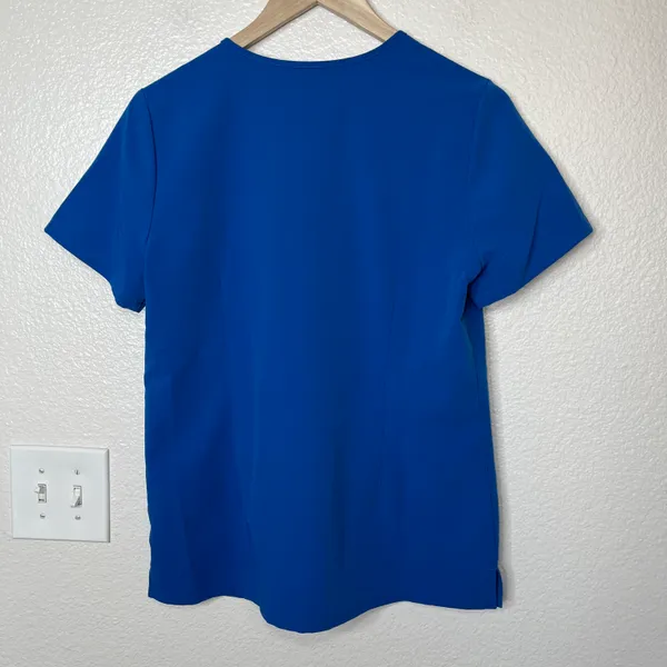 FIGS Womens Casma 3 pocket Technical Collection Blue Scrub Top Size S FW1100 - Image 7
