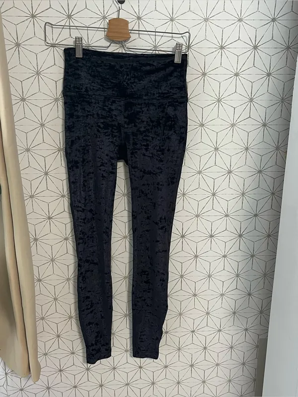 Lululemon Wunder Lounge High-Rise Tight 28" *Crushed Velvet Black - Image 2
