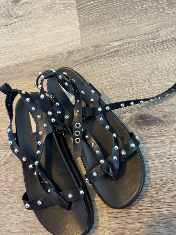 Steven New York Studded Sandals Black Size 9 - Image 2