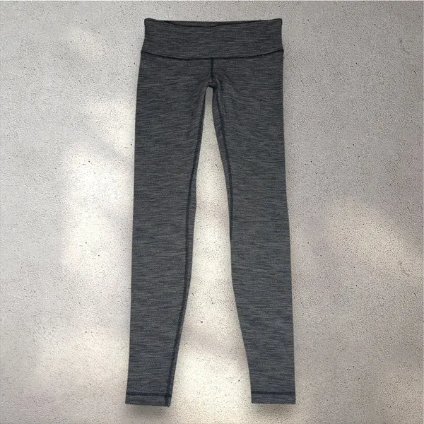 Lululemon Wunder Under Pant Women's 6 Coco Pique Black Low Rise Athleisure Yoga - Image 2