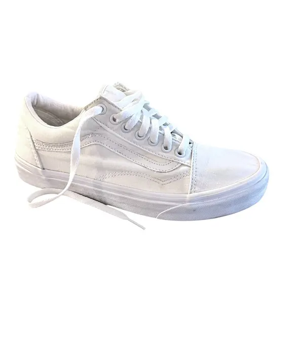 VANS Old Skool Men Low Top Lace-Up Sneakers True White - Image 3