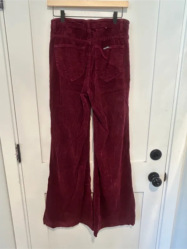 Rollas East Coast Flare Bordeaux Cord size 28 - Image 2