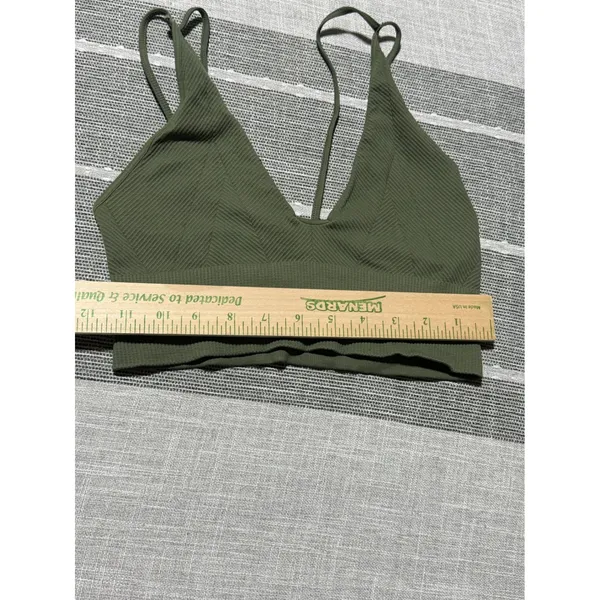 Free People Movement Happiness Runs Strappy Back Brami Olive Green XS/S - Image 2