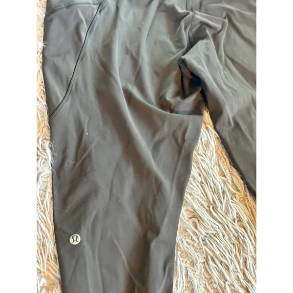 Lululemon Fast and Free High-Rise Tight 25 Nulux Black Leggings Pockets Size 14 - Image 6