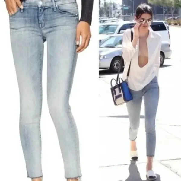 Mother Denim Looker Ankle Fray Jeans‎ in Clear as Day Size 25 - Image 2
