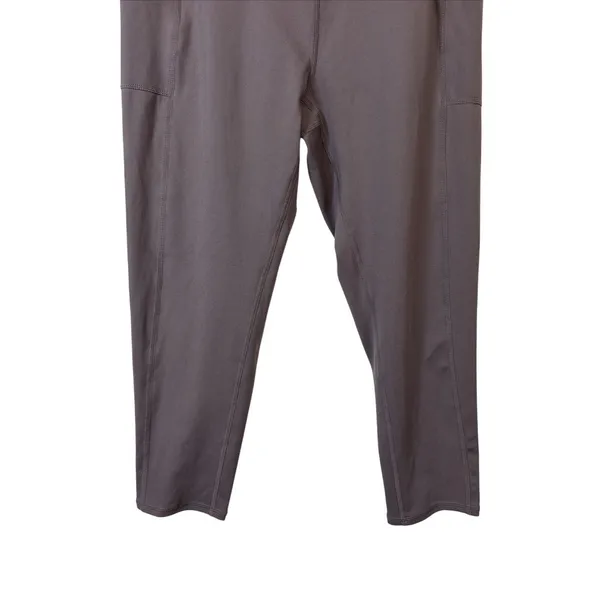FP Movement Leggings Womens Small Mauve High Rise Ruched Side Pocket Crop Capri - Image 4