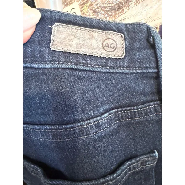 AG Adriano Goldschmied The Farrah Skinny High Rise Jeans Dark Blue 30R DMS1379 - Image 7
