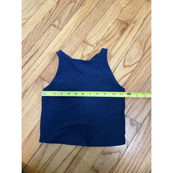 Beyond Yoga‎ Navy Spacedye Longline Sports Bra Crop Top Size XXS - Image 4