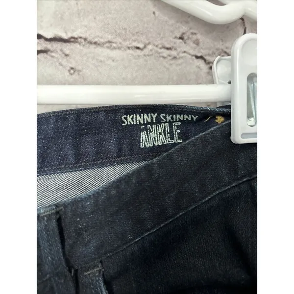 Madewell Sz 26 Skinny Skinny Ankle Dark Wash Women's Blue Jeans‎ - Image 3