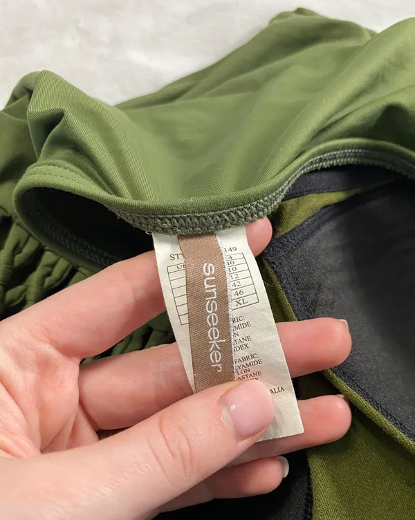 One Piece Sunseeker Green Open Sides Swimsuit - Image 6