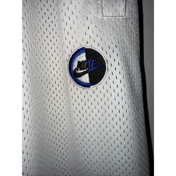 Womens L Nike Sportswear Basketball Jersey Pants Mesh White‎ Skater Y2K Wide Leg - Image 4