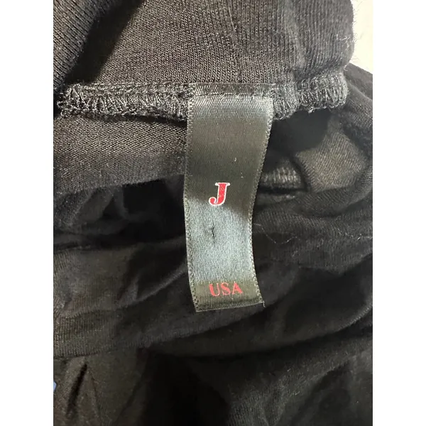 J USA Black Long Sleeve Cowl Neck Cropped‎ Top Women's - Image 4