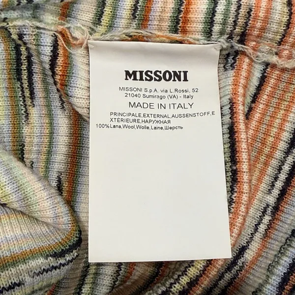 Missoni Womens Wool Striped Pullover Sweater Size S Italian Luxury Designer - Image 8