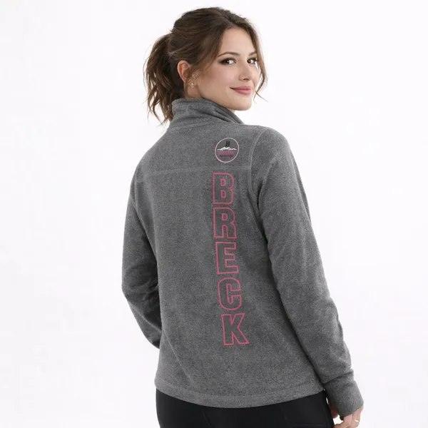 Jansport Breckenridge CO 1/4 Zip Fleece Pullover S Thumb Holes‎ - Image 2