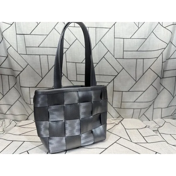 Harvey's Seatbelt Woven Tote Purse Durable Top Handle Gray Womens READ‎ - Image 2
