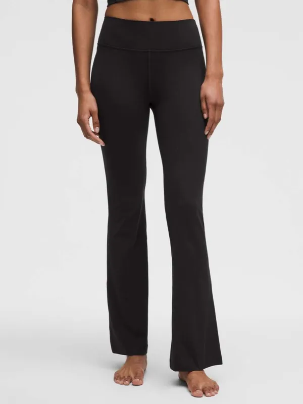 Lululemon Groove High-Rise Nulu Flared Pant Women’s Size 2 Tall Black Athletic - Image 2