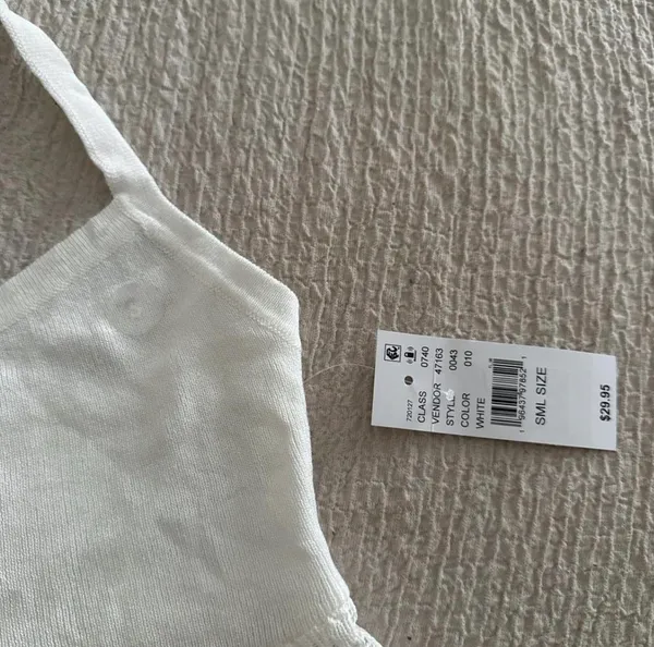 PacSun Top Tank Cropped White - Image 2