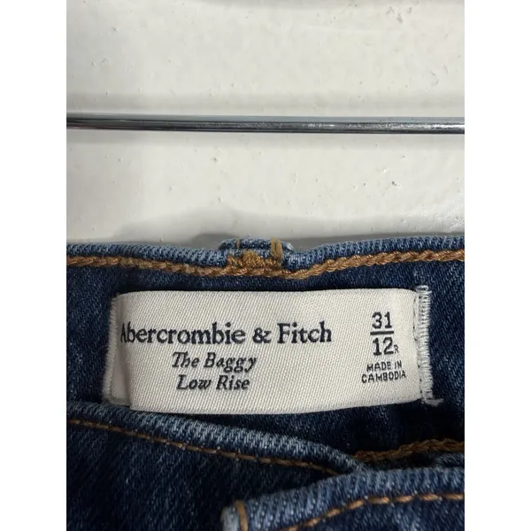 Abercrombie & Fitch‎ The Baggy Low Rise Curve Love 31/12 Wide leg Minimalist - Image 3