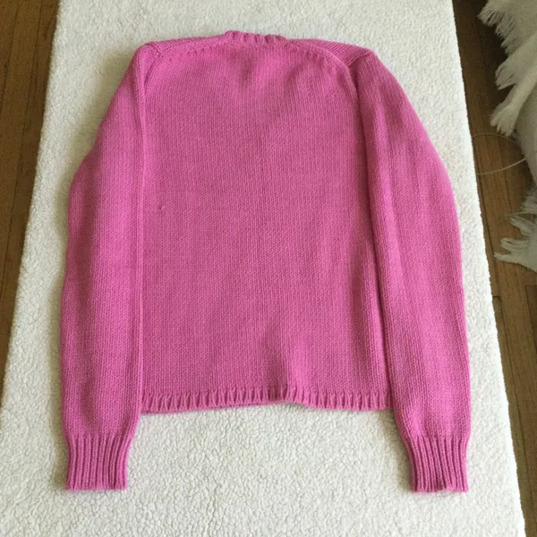 Gap Vintage Y2K Chunky V-Neck Sweater Pink - Sz Small - Image 11