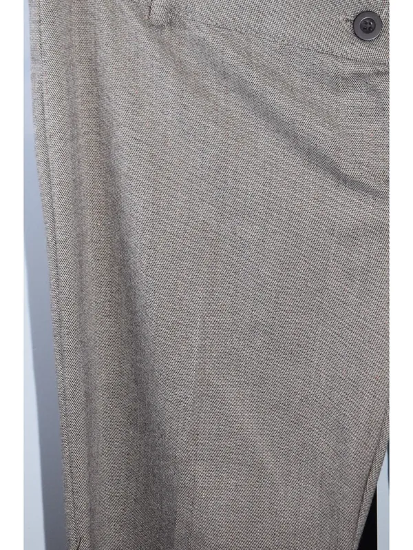 Wet Seal Trousers Sz L Taupe Brown Sparkle Tweed Straight Leg Pants Y2K Vintage - Image 3