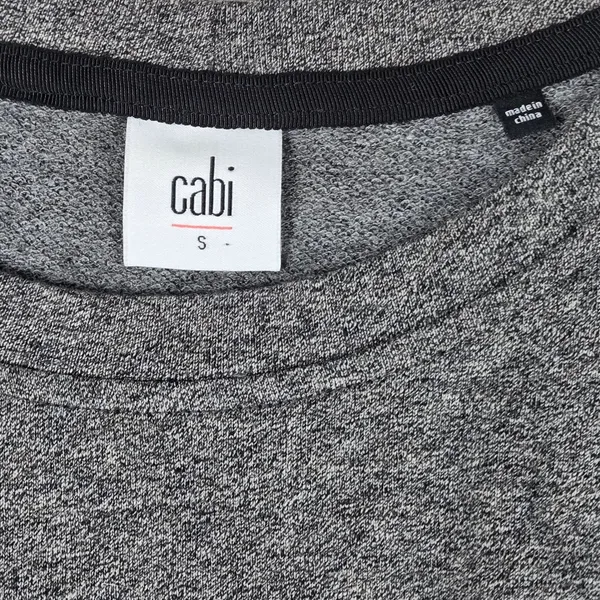 Cabi 3650 Put‎ on Sweatshirt Gray Long Sleeve Knit Dress Mini Casual S - Image 3