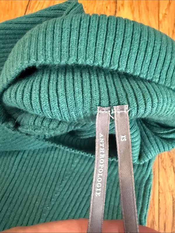 Anthropologie green Thea sleeveless twofer maxi dress size XS knit - Image 3