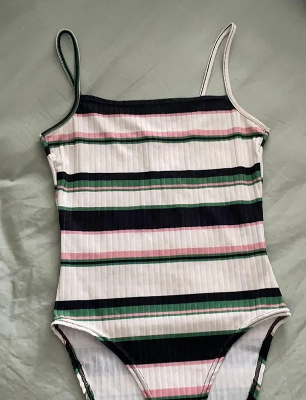 ASOS Square Neck Top / Ribbed Bodysuit - Image 6