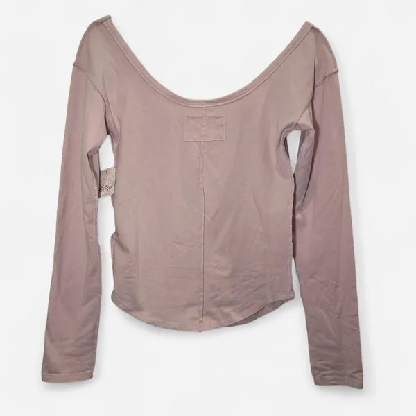 Free People Can’t Let Go Pink Lilac Long Sleeve | Soft Girl Y2K (M) - Image 4