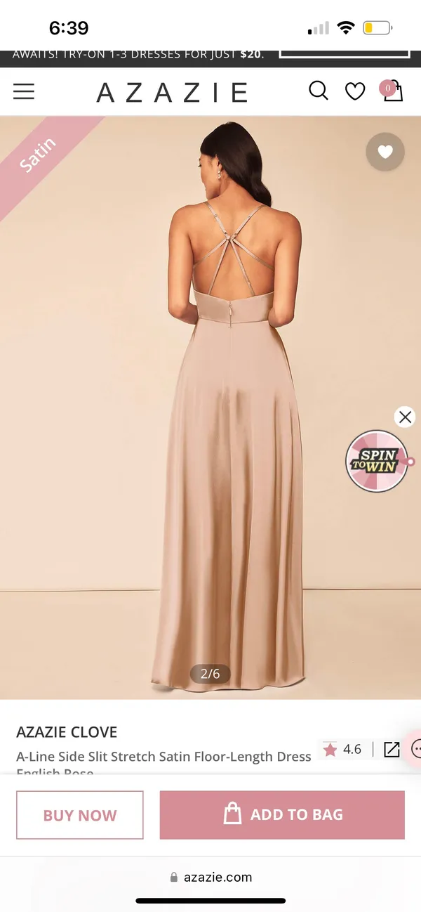 Azazie Bridesmaids Dress - Image 2