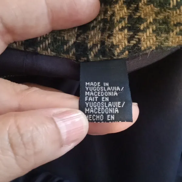 Lizsport Vintage 2 Buttons Womens Blazer Wool Dark Academia Office Size 14 - Image 6