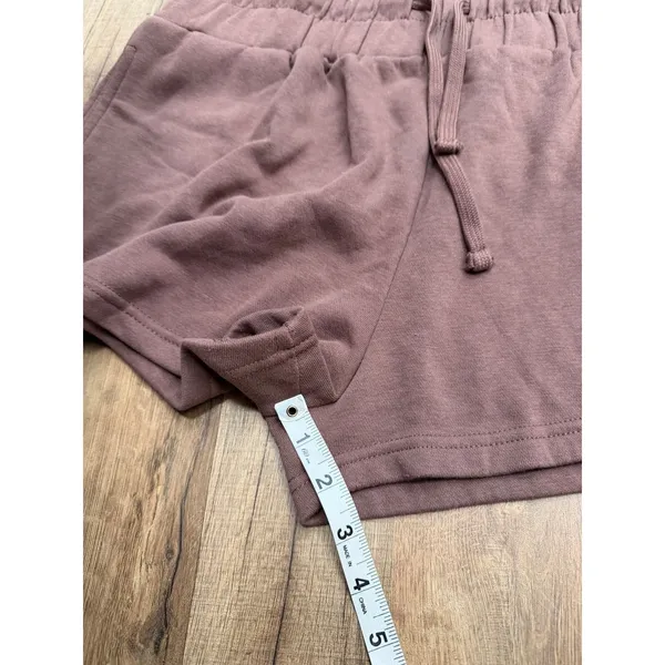 Relaxx Brown Fleece Lounge Shorts Women's XL Drawstring Cozy Cotton Blend‎ - Image 8