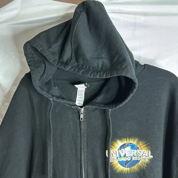 Universal Studios Resort Marvel Spiderman Full Zip Hooded Hoodie Jacket size 3X - Image 2