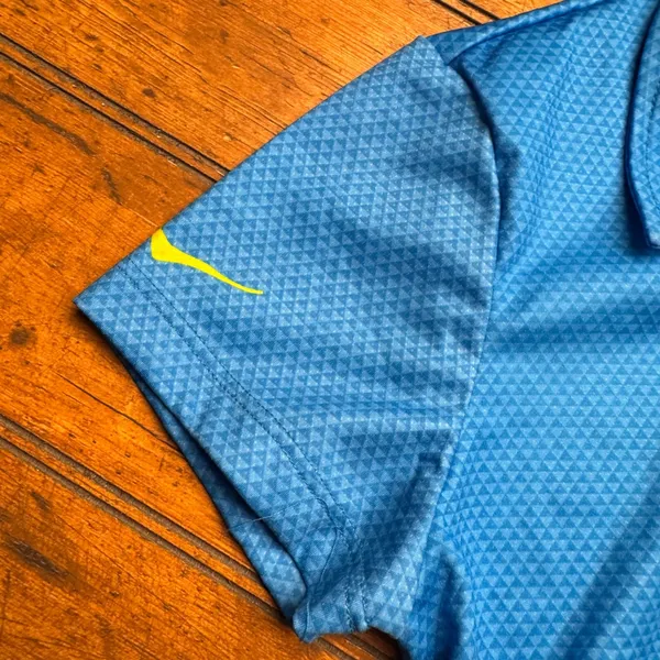 Hoka‎ One One Womens Blue Athletic Golf Polo Shirt Short Sleeve Size S P - Image 4
