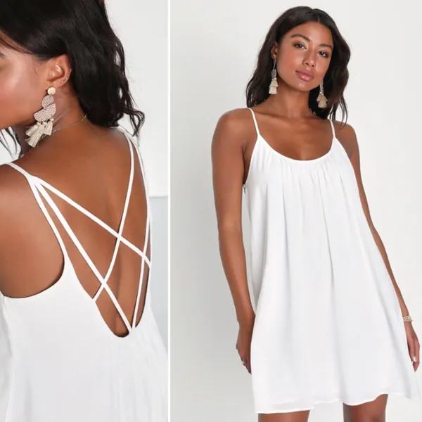 LULU's Bachelorette Engagement Bridal Shower Honeymoon Casual Mini Dress NWOT - Image 4