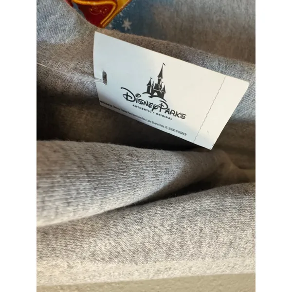Disney mickey mouse fab 5 Chirstmas grey hoodie adult medium NWT - Image 7