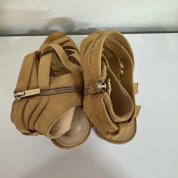Vince Camuto Sammson Sandal Heels Tan Size 9.5 - Image 6