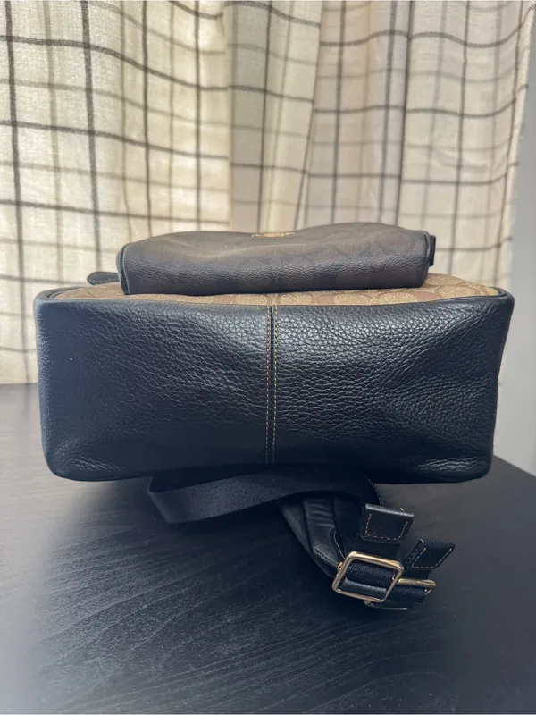 Coach Court Limited Edition Blocked Signature Canvas Leather Mini Backpack - Image 3