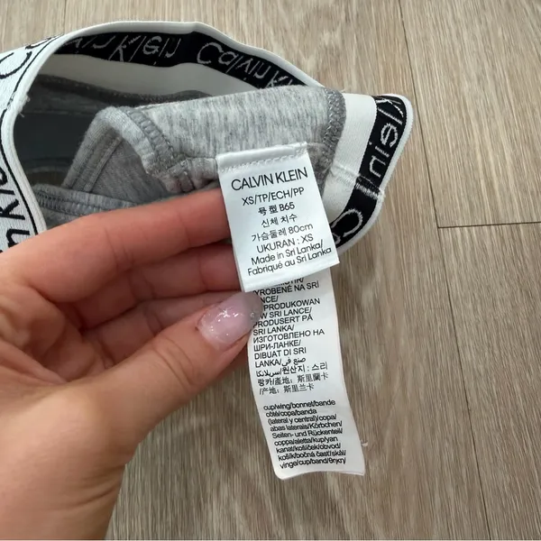 Calvin Klein Gray Women's Racerback Padded Bralette - Image 5