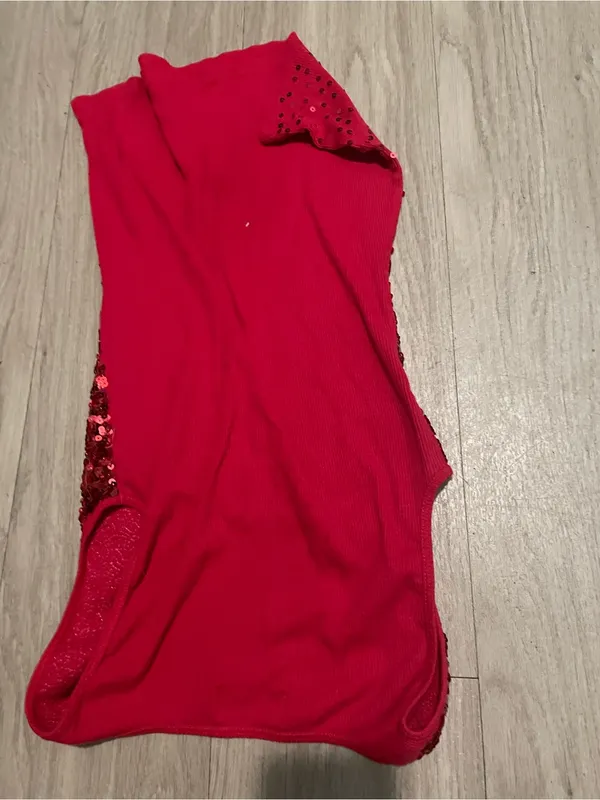 Red Sequin Tank Top - Image 3